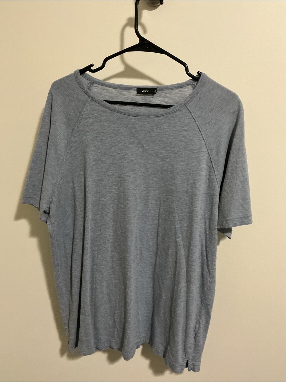 Vince Heather Gray-Blue Short Sleeve Tee